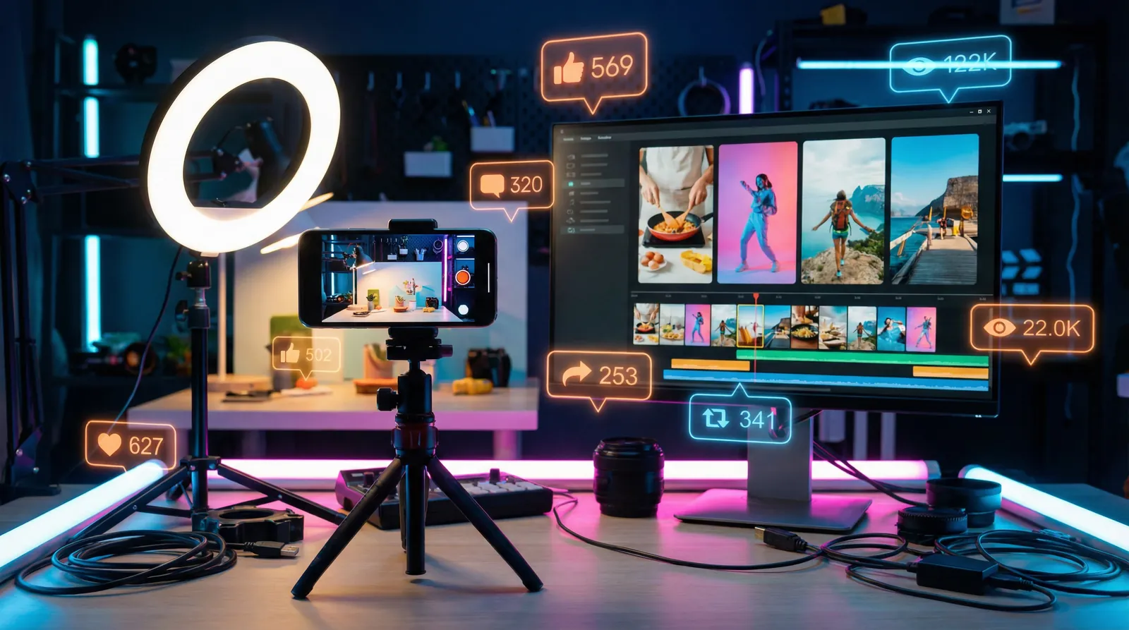 51视频 街头美食视频模板